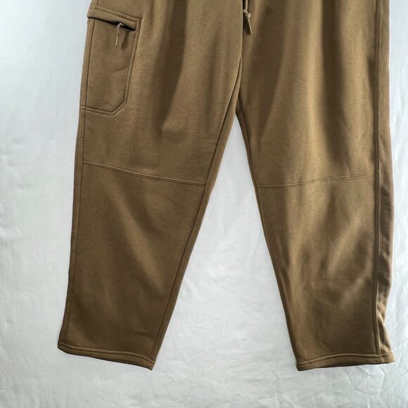 Weatherproof Vintage Fleece Cargo Pants Men XXL Adjustable Waist Zip Pockets Tan - Picture 5 of 13
